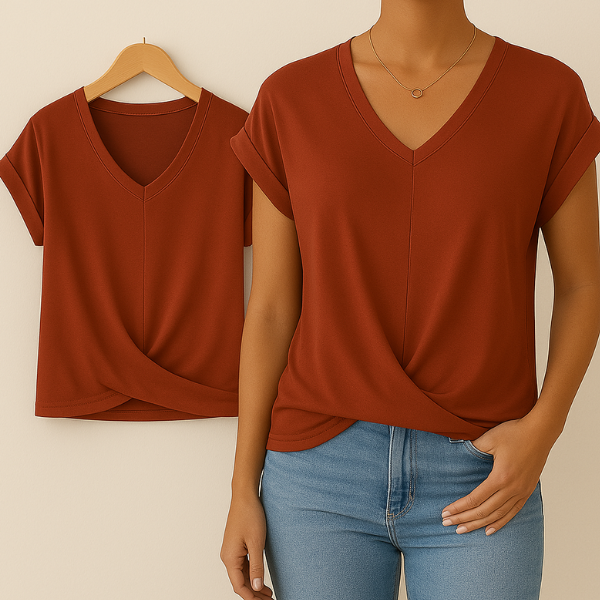 Eva | Casual V-Neck T-Shirt