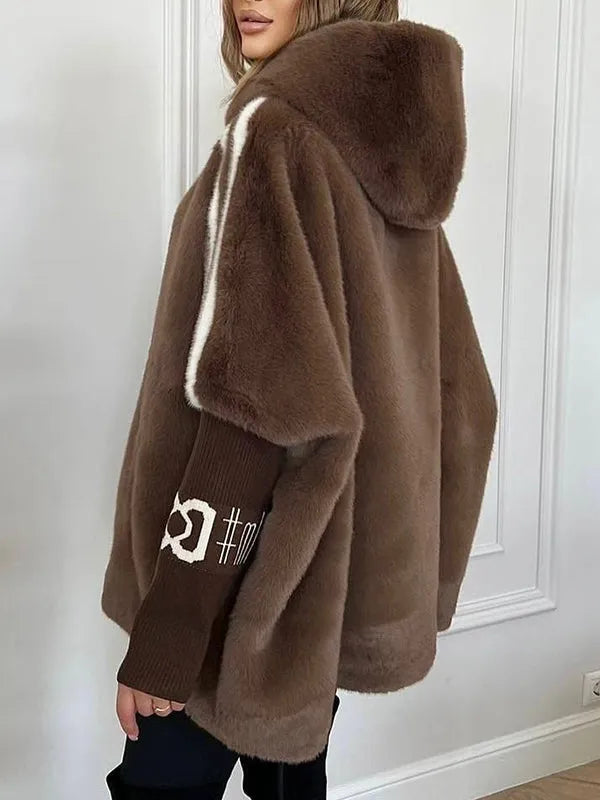 BRIELLE™ | Statement Faux Fur Hooded Jacket