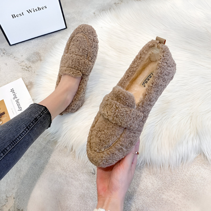 Nina™ | Warm Comfortable Sheep Wool Loafers