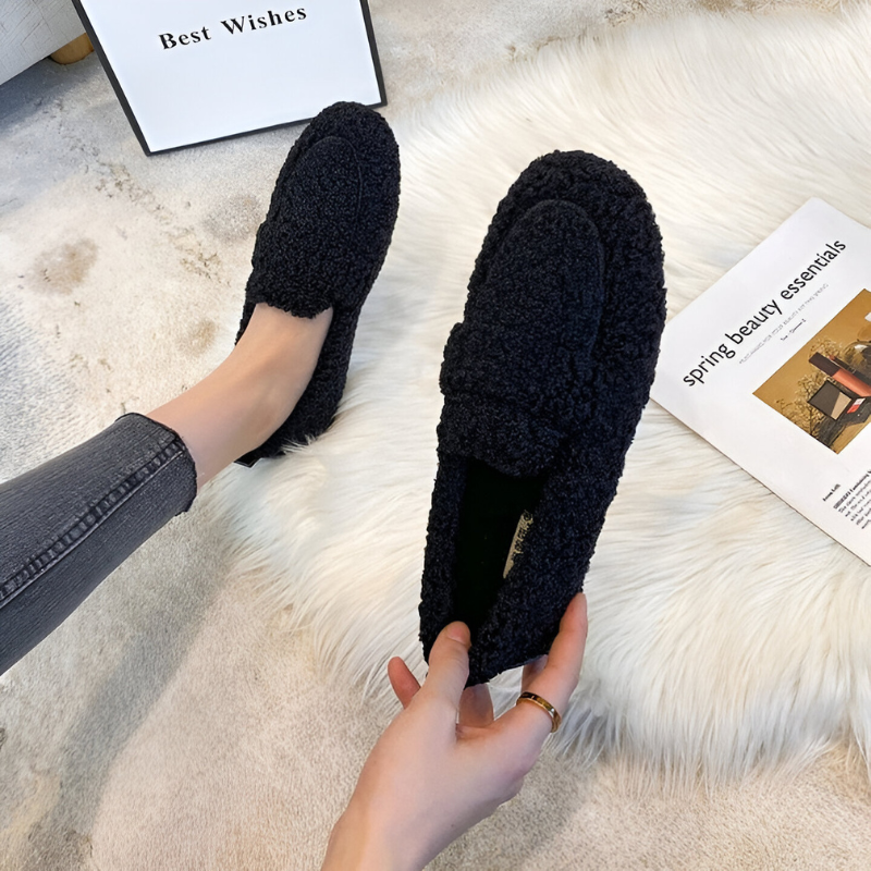 Nina™ | Warm Comfortable Sheep Wool Loafers