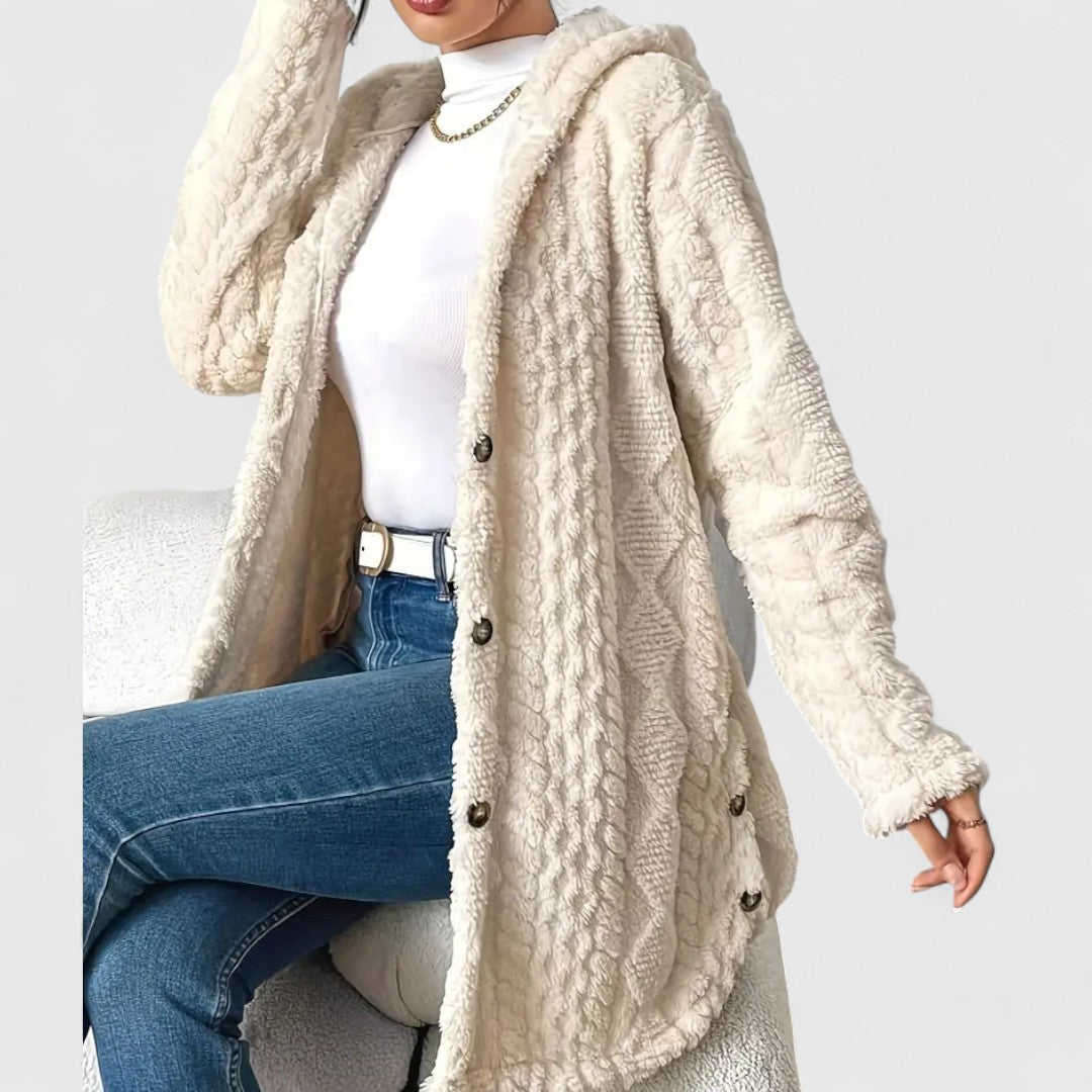 Krisha - Plush Hooded Cardigan
