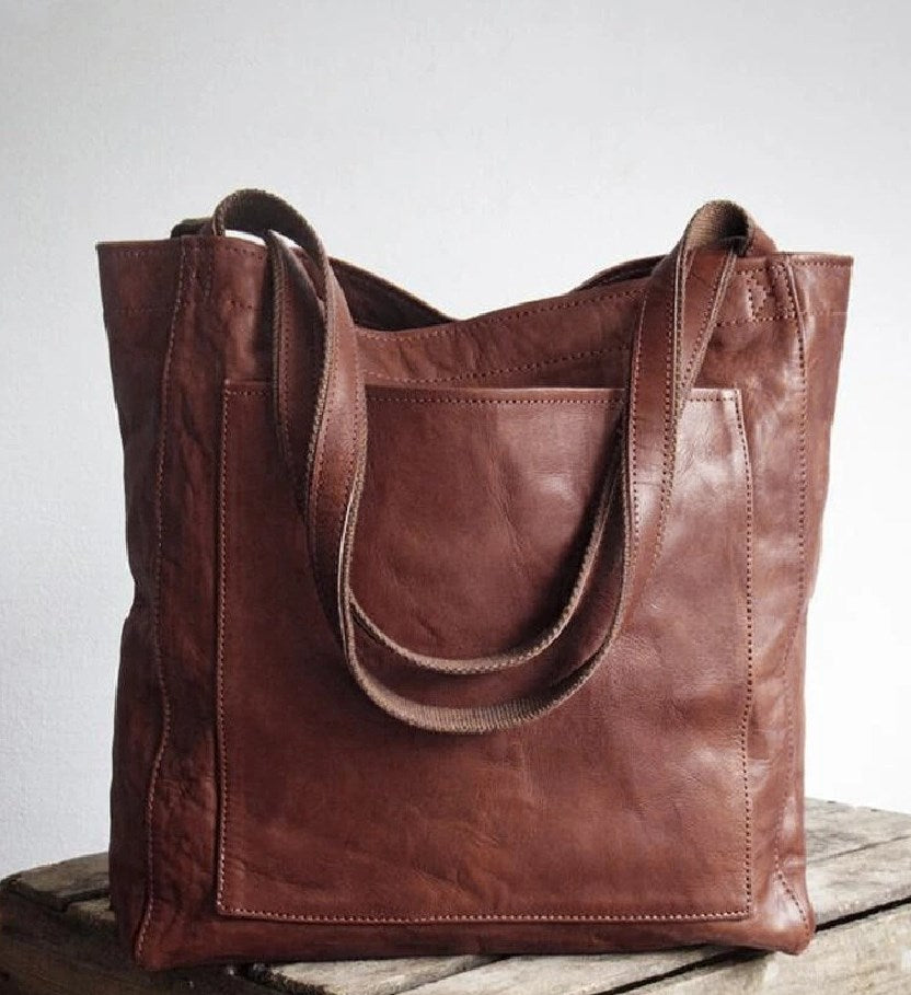 Elysia - Classic Leather Tote