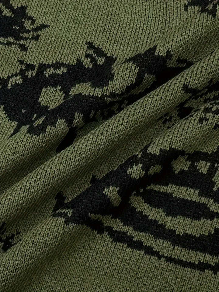 Liora | Soft Knit Sweater with Eye Pattern