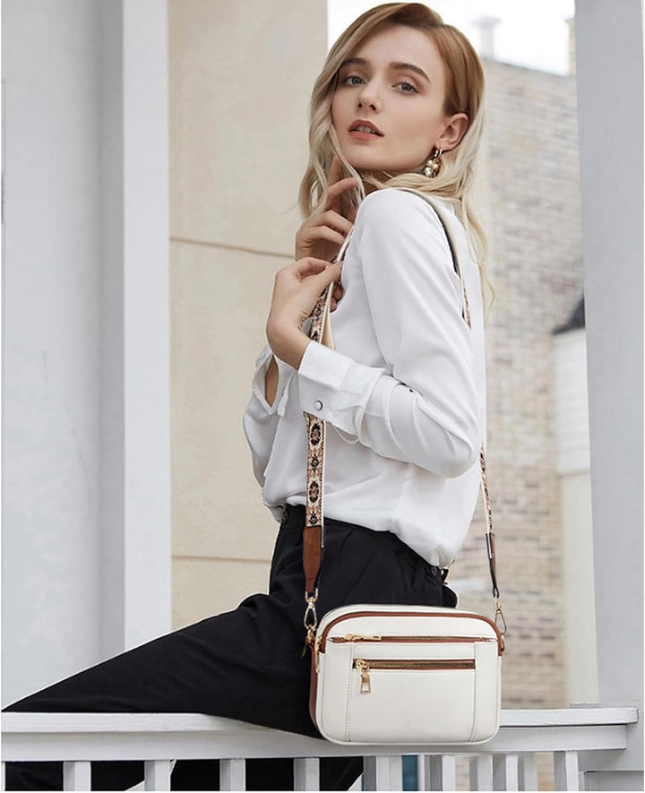 Ivy | Stylish Crossbody Bag with Adjustable Patterned Strap