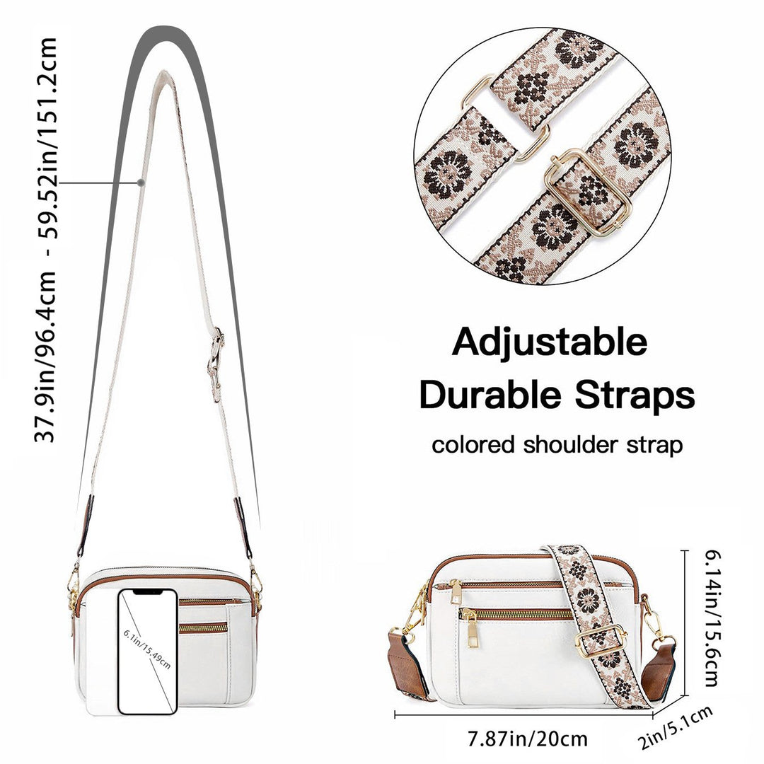 Ivy | Stylish Crossbody Bag with Adjustable Patterned Strap