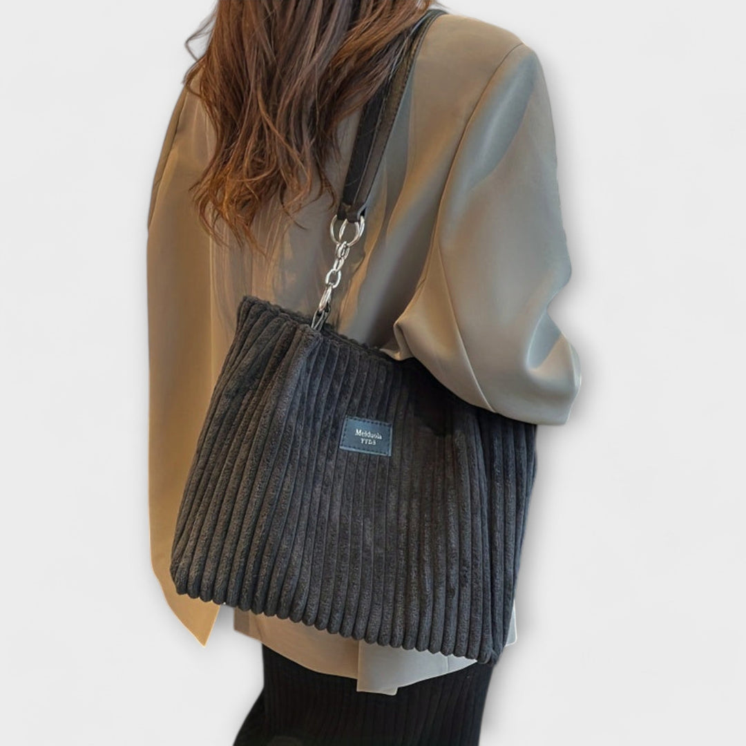 Soft Cord Shoulder Bag