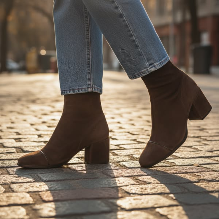 Victoria | Square toe heeled boots