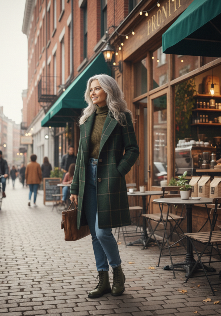 Isabella – Classic Checked Coat