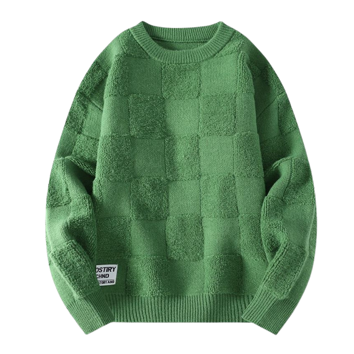 Unique Checkered Sweater