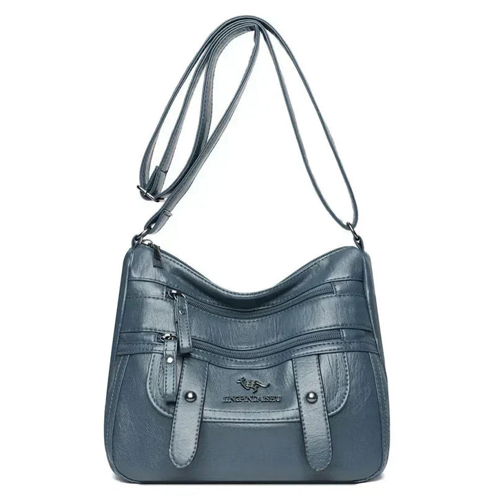 Grace | Chic Retro Multi-Pocket PU Leather Handbag