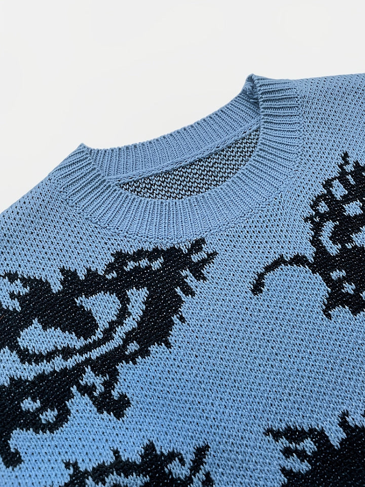 Liora | Soft Knit Sweater with Eye Pattern