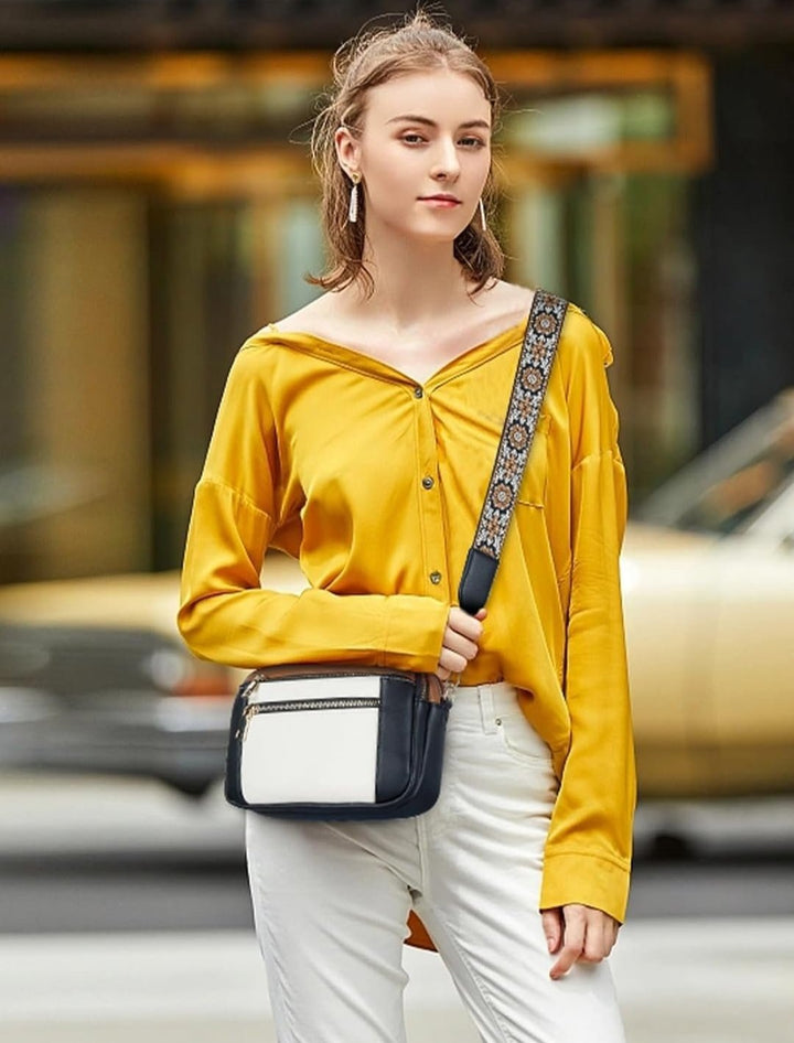 Ivy | Stylish Crossbody Bag with Adjustable Patterned Strap