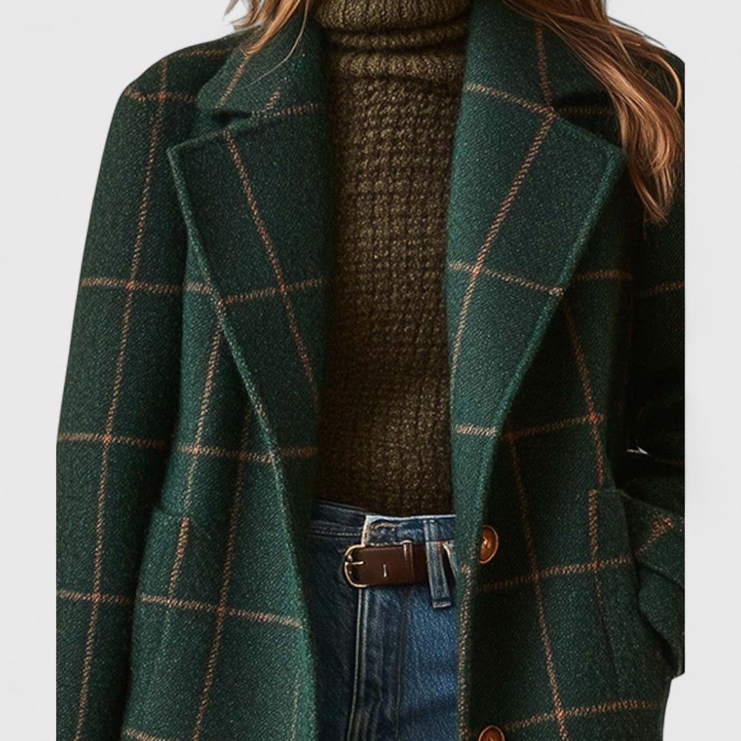 Isabella – Classic Checked Coat