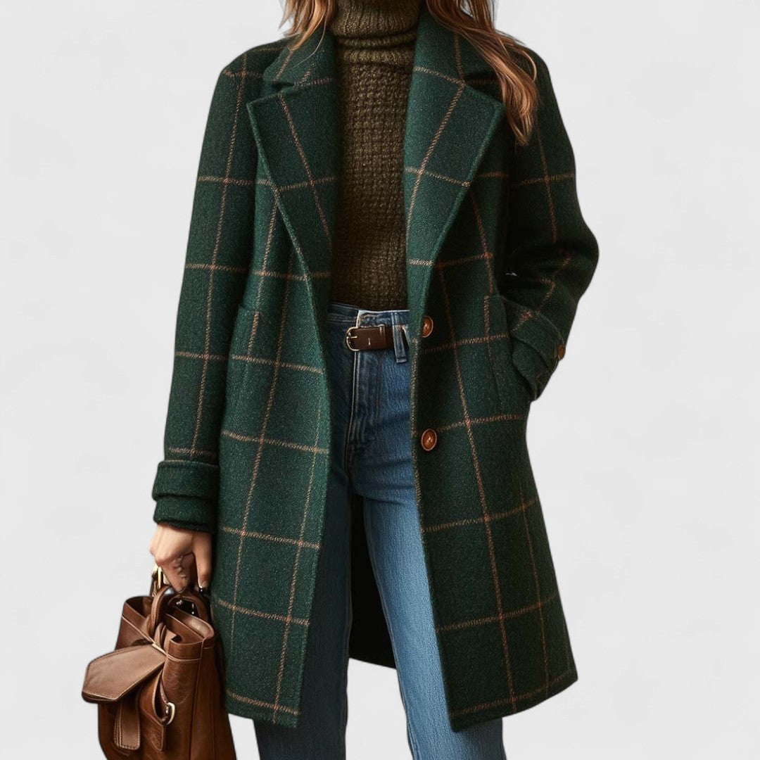 Isabella – Classic Checked Coat