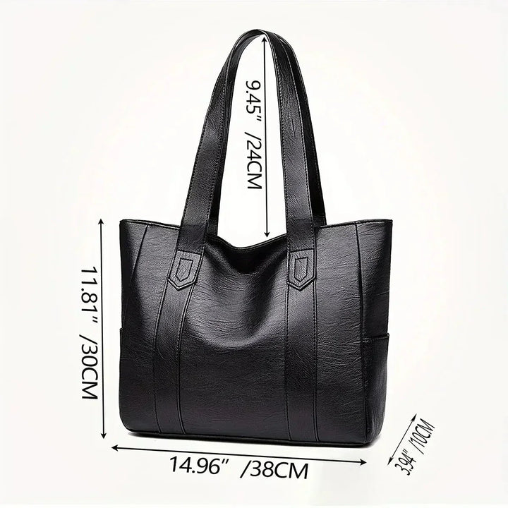 Annabelle | Spacious Vegan Tote Bag in Classic Design